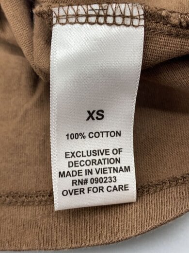 商品画像：長袖Tシャツ/XS/コットン/BRW/無地 5
