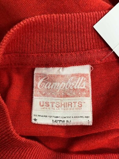 商品画像：Campbells/80s/CAMPBELLs SOUP/Old Fasioned Guy/Tシャツ/M/--/RED 3