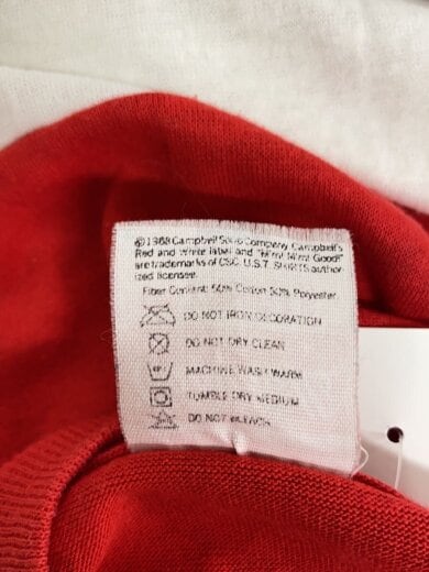 商品画像：Campbells/80s/CAMPBELLs SOUP/Old Fasioned Guy/Tシャツ/M/--/RED 4