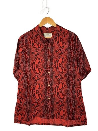 商品画像：半袖シャツ/S/レーヨン/RED/花柄 1