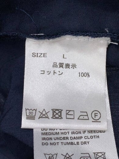 商品画像：半袖シャツ/L/コットン/NVY 4
