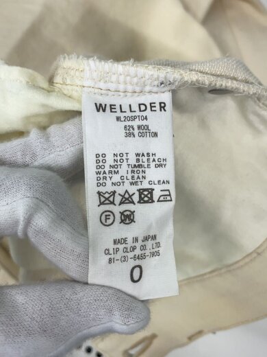 画像：WELLDERストレートパンツ/0/ウール/CRM/WL20SPT045