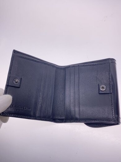 商品画像：2つ折り財布/レザー/BLK/レディース// 4