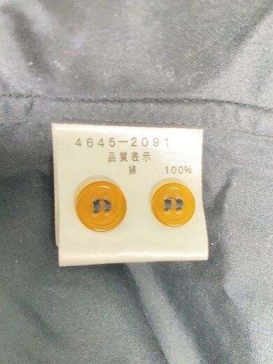 商品画像：長袖シャツ/50/コットン/BLK/4645-2091 4