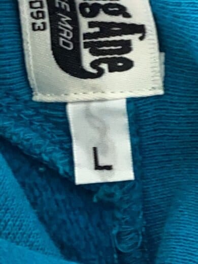 商品画像：使用感有/パーカー/L/コットン/ブルー 4