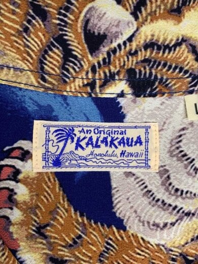 商品画像：アロハシャツ/L/レーヨン/BLU/総柄/SS38201 3