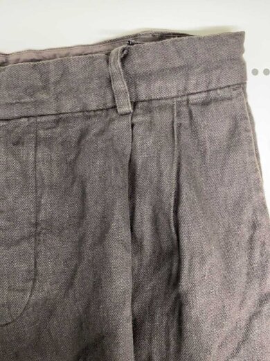 商品画像：ボトム/3/リネン/BLK/無地/02193-0056 3