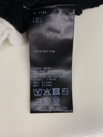 商品画像：ニット・セーター(薄手)/--/コットン/BLK/25-080-200-5870-4-0 4