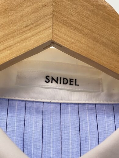 商品画像：長袖シャツ/one/ポリエステル/ブルー/ストライプ/SWFB261164 3