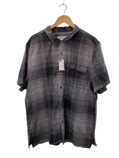 商品画像：半袖シャツ/XXL/シルク/GRY/チェック 1