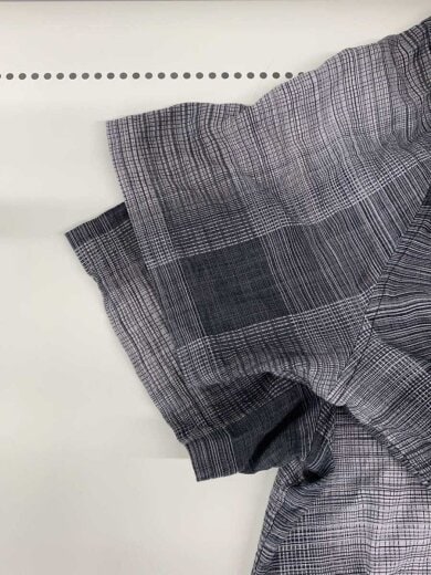 商品画像：半袖シャツ/XXL/シルク/GRY/チェック 7