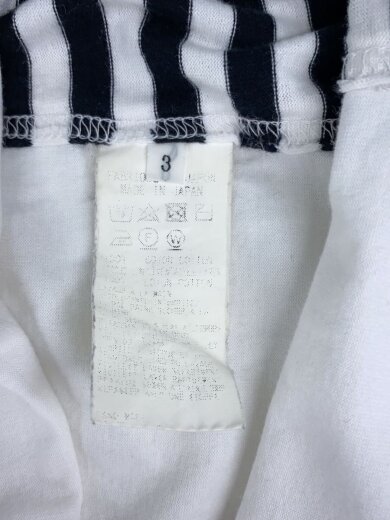商品画像：Tシャツ/3/コットン/WHT/ボーダー 4
