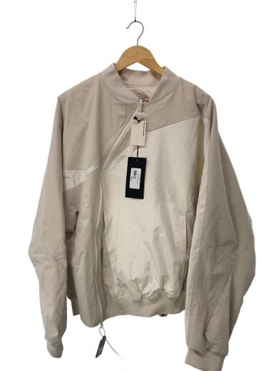 商品画像：6.0 BOMBER CENTER/ジャケット/L/ポリエステル/WHT/無地/6.0OBC-IV 1