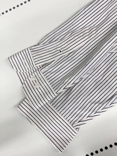 商品画像：長袖シャツ/--/コットン/BLK/ストライプ/KM25S-023PBLACK// 5