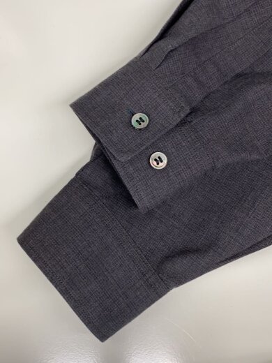 商品画像：長袖シャツ/0/ウール/GRY/無地/NMSH-21SS-007 5