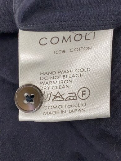 商品画像：長袖シャツ/--/コットン/NVY/無地/101-02003// 4
