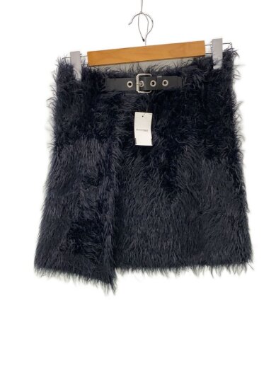 商品画像：BUCKLE FUR MINI SKIRT/スカート/S/ナイロン/BLK/BWHL008F23KN001// 1