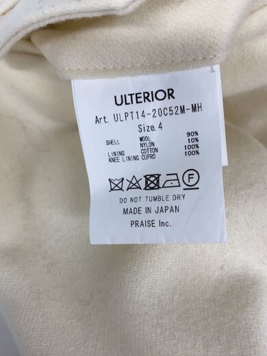 商品画像：スラックスパンツ/4/ウール/CRM/ULPT14-30C52M-MH 4