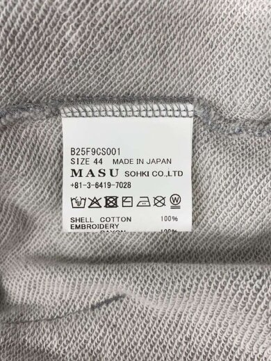 商品画像：ジップパーカー/44/コットン/GRY/B25F9CS001 5