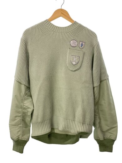 商品画像：ニット・セーター(厚手)/2/コットン/GRN/24-03550M 1
