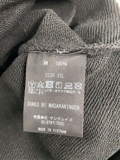 商品画像：MADARANINGEN/スウェット/XXL/コットン/BLK 4