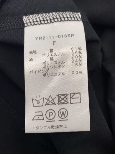 商品画像：半袖カットソー/FREE/コットン/BLK/無地/YR2111-018SP/スカラップカットソー 4