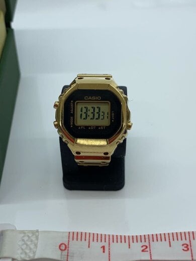 商品画像：クォーツ腕時計/アナログ/ステンレス/BLK/GLD/CRW-001// 7