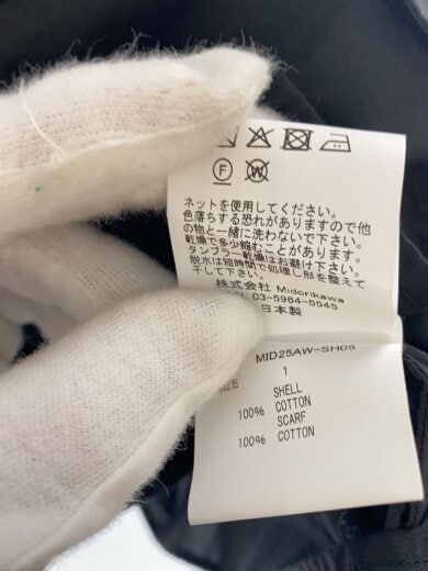 商品画像：25AW/ギャザーシャツ/1/コットン/BLK/MID25AW-SH05 5