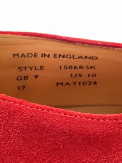 商品画像：変形ローファー/US10/RED/レザー/1586RSK 5