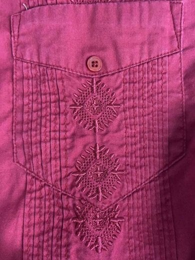 商品画像：S/キューバシャツ/3XL/コットン/RED/79-1231-4 4