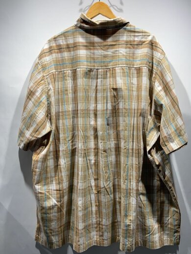 商品画像：S/半袖シャツ/3XL/コットン/BEG/チェック/79-6571-8 2