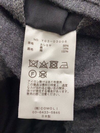 商品画像：23AW/カシミヤシルク ドローストリングパンツ/1/カシミア/GRY/Y03-03006// 6