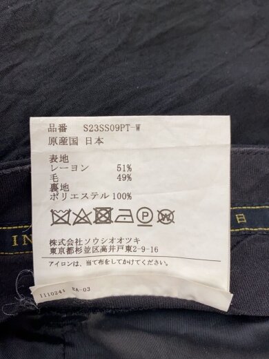 商品画像：ストレートパンツ/46/レーヨン/BLK/S23SS09PT-W// 5
