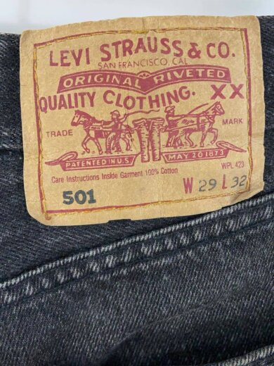 商品画像：LV/90s/スペイン製/ストレートパンツ/29/デニム/BLK/65010185// 4