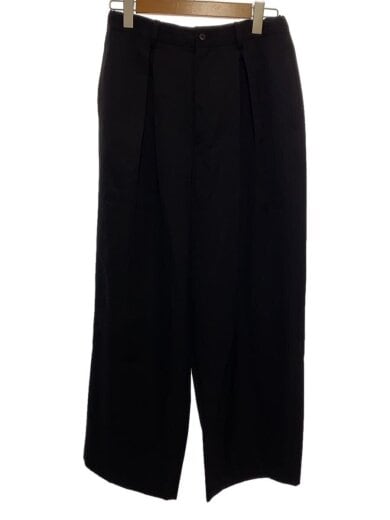 商品画像：Easy Wide Trousers/M/ウール/BLK/無地/ST.1427 1