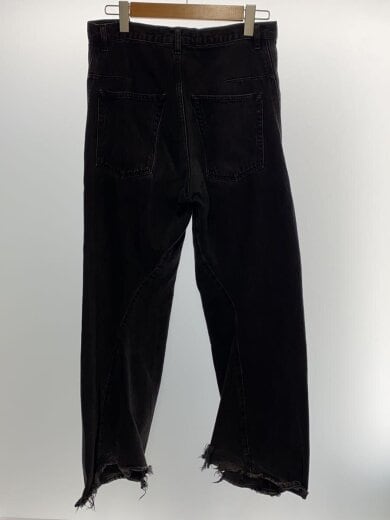 商品画像：3D Twisted Wide Leg Jeans/3/デニム/BLK/無地/NF232P04A 2