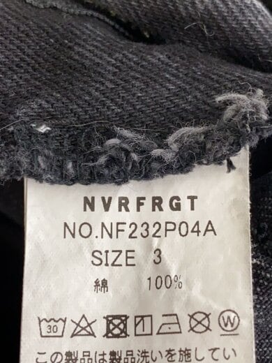 商品画像：3D Twisted Wide Leg Jeans/3/デニム/BLK/無地/NF232P04A 5