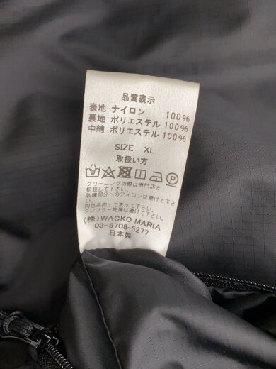 商品画像：24F/PADDING JACKET/ダウンジャケット/XL/ナイロン/BLK/無地/24FW-WMO-OD05 5