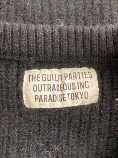 商品画像：ニット・セーター(厚手)/M/ウール/BLK/無地 3