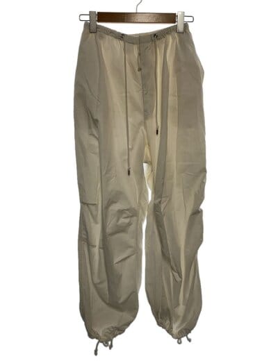 商品画像：Boyfriend Nylon Pants/38/コットン/WHT/無地/12310702 1