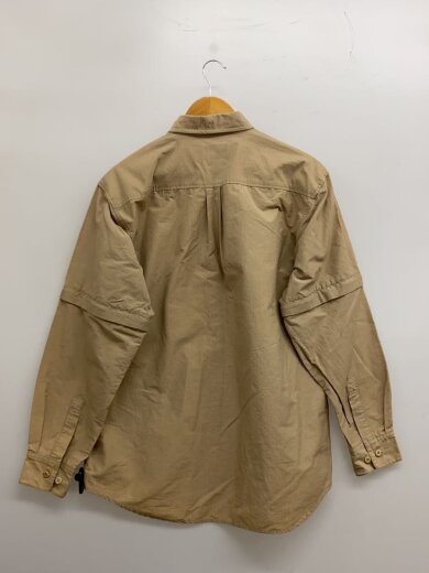 商品画像：90s/長袖シャツ/L/コットン/KHK/無地/バンズ// 2
