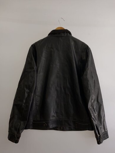 商品画像：レザージャケット・ブルゾン/L/フェイクレザー/BRW// 2