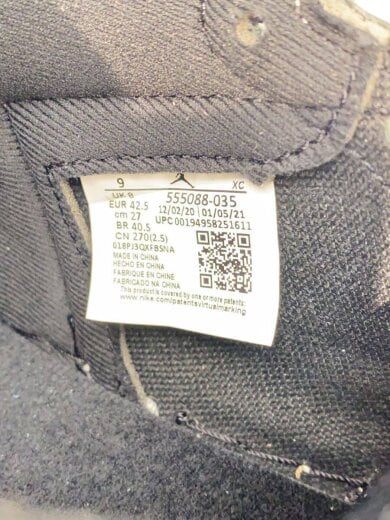 商品画像：AIR JORDAN 1 RETRO HIGH OG_エアジョーダン 1 レトロ ハイ OG/27cm/GRY 5