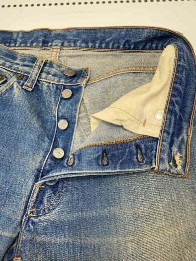 商品画像：60-70s/VT/501/BIGE/実寸W30/デニム/インディゴ/足長R/ダメージ有/ボタン// 3