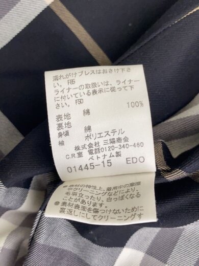商品画像：トレンチコート/38/コットン/BLK/FRF12-697-09/ライナー欠品// 5