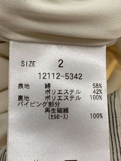 商品画像：D/COTTON CREPE TUCK ONE PIECE/2/コットン/IVO/ストライプ/12112-5342// 4