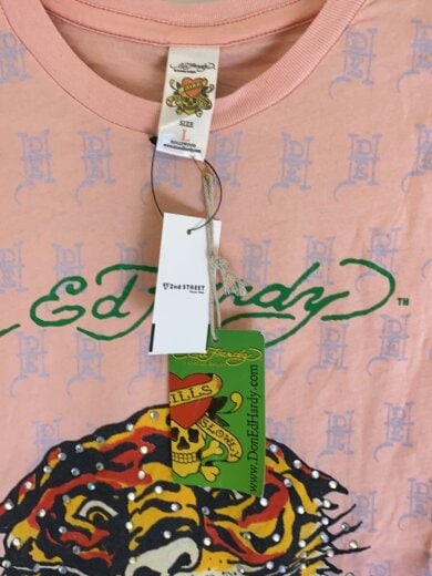 画像：Ed HardyTシャツ/L/コットン/PNK4