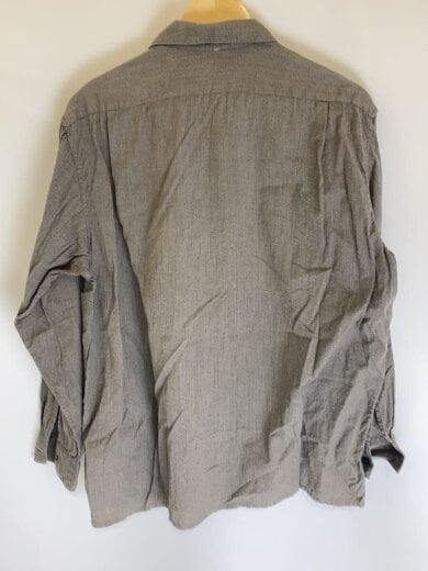 商品画像：22SS/ヨリ杢 オープンカラー/長袖シャツ/2/コットン/GRY/V01-02020 2