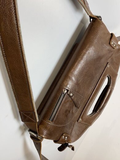 商品画像：HARD GRAFT/ショルダーバッグ/レザー/BRW 3