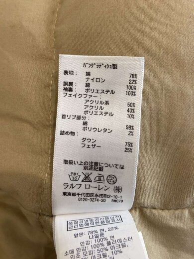 商品画像：ダウンジャケット/L/コットン/KHK/288560797002 5